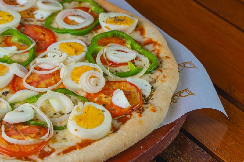 Margherita pizza with fresh basil and mozzarella